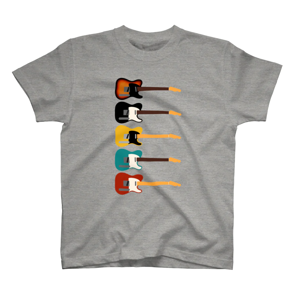 MOCOPOCOのギターがズラリ（色違い） Regular Fit T-Shirt