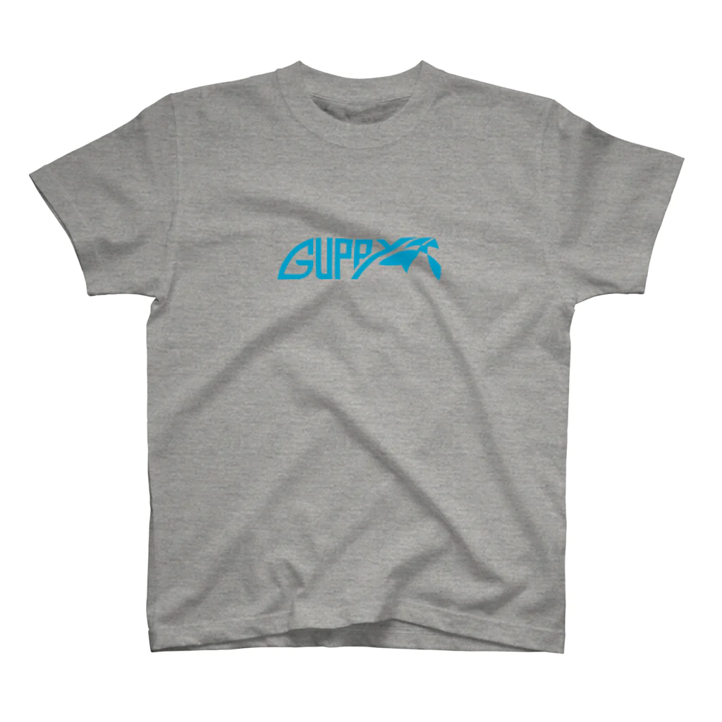 PoooompadoooourのGUPPYロゴ(青) Regular Fit T-Shirt