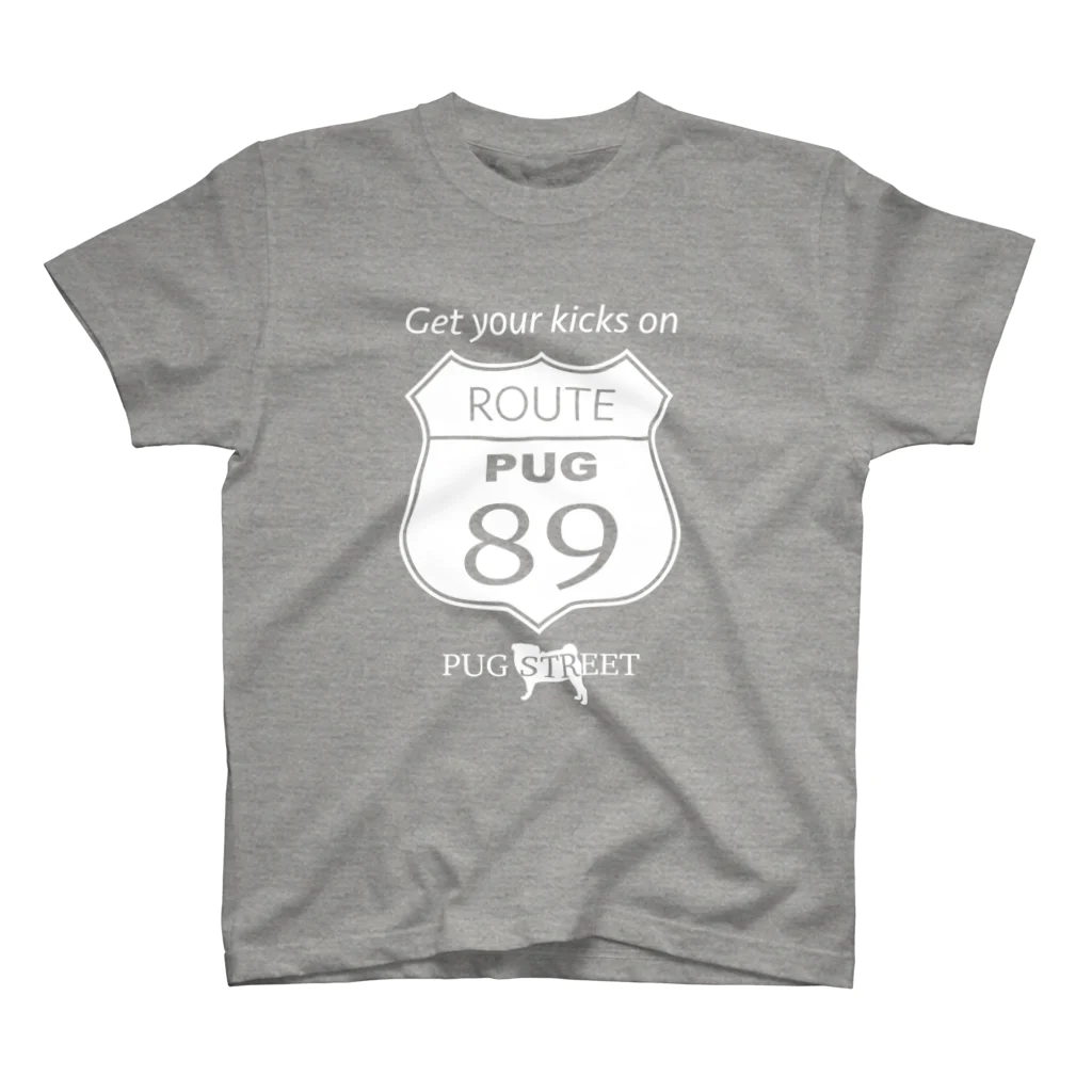 BUHITOLIFEのROUTE89(PUG) スタンダードTシャツ