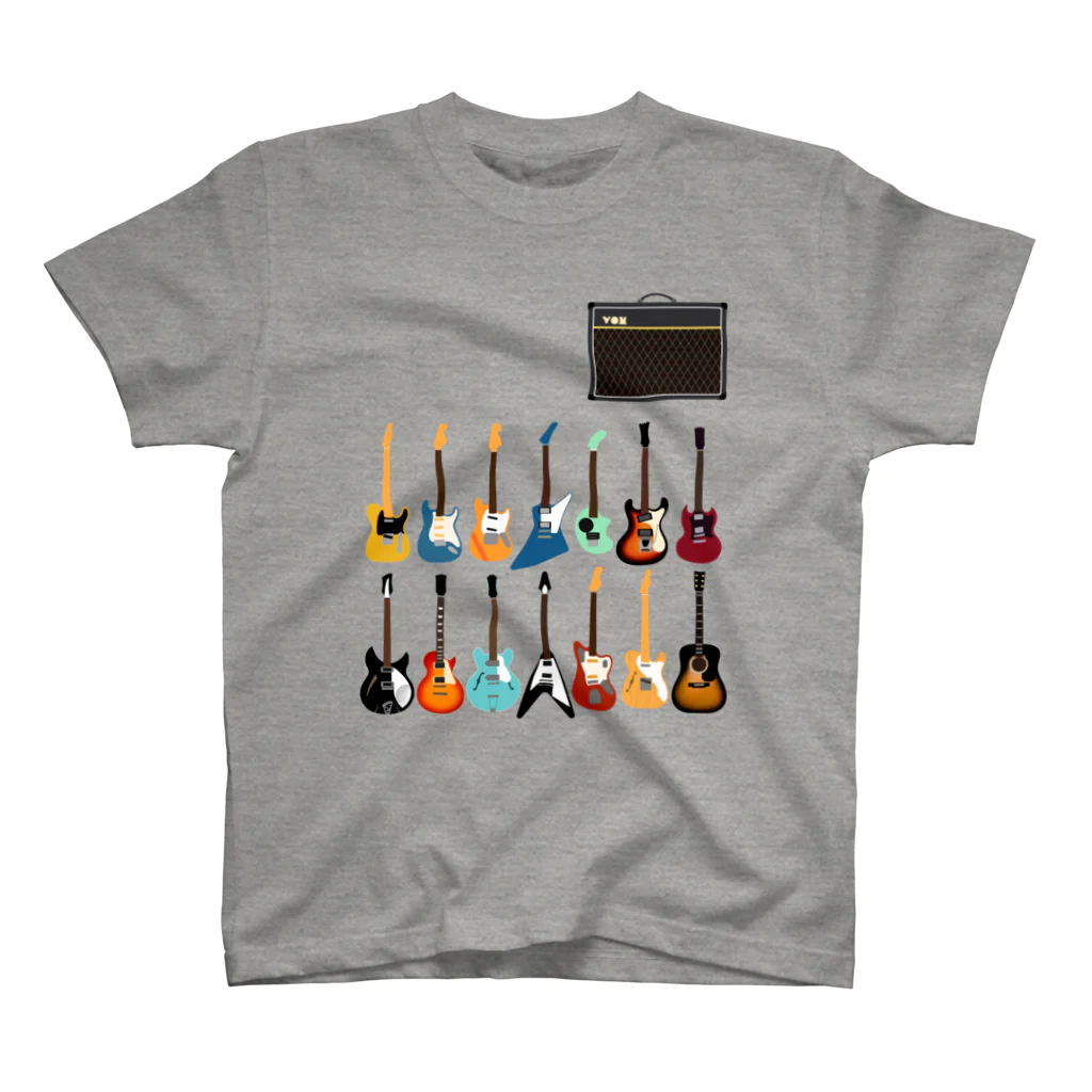 MOCOPOCOのギターとアンプ スタンダードTシャツ