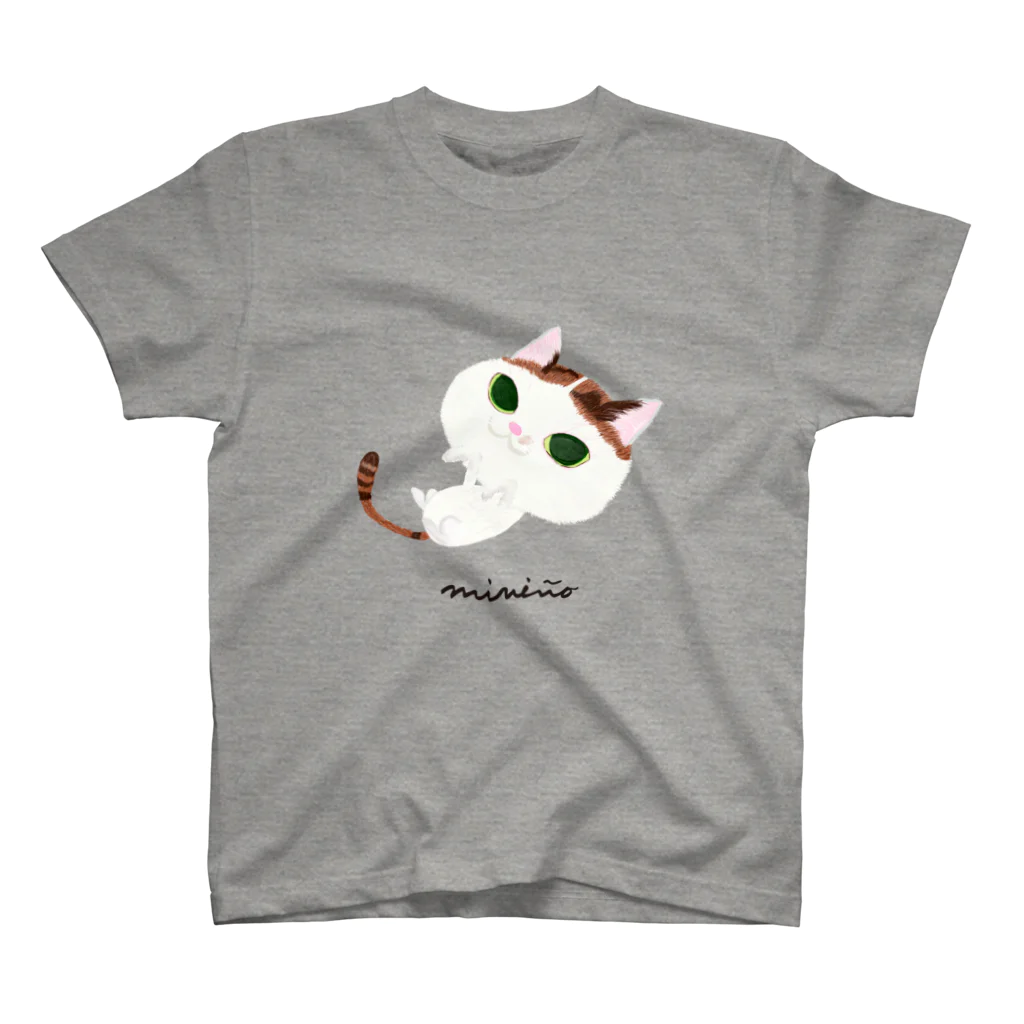 miniño（ミニーニョ）の三毛猫 スタンダードTシャツ