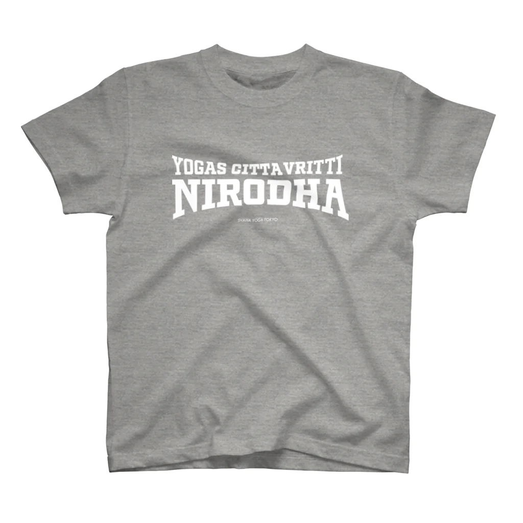 SVAHAのNIRODHA　2021SS SPORTY WHITE  LOGO スタンダードTシャツ