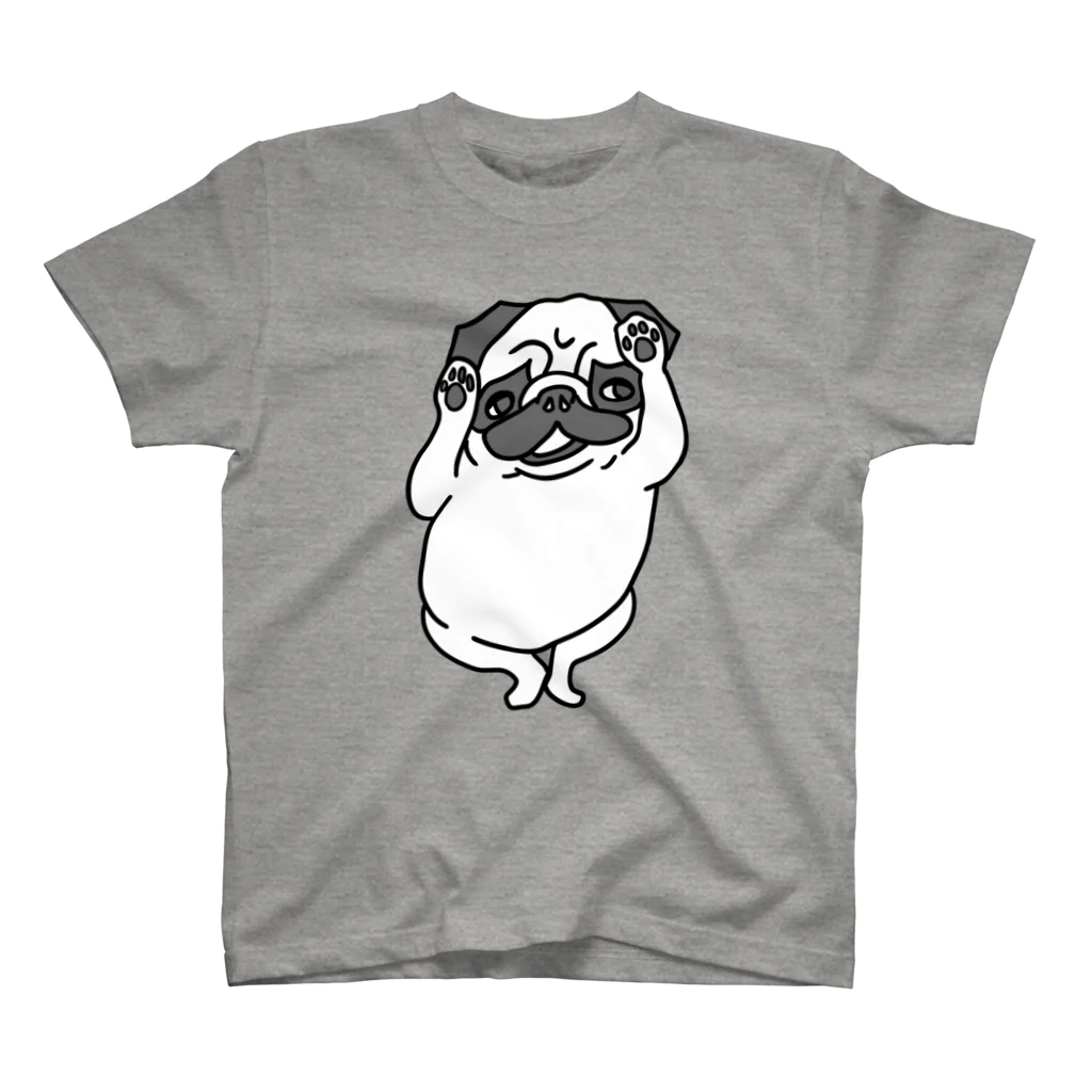 パグのお店＠nishibiworks&PUGSのうきうきパグちゃん Regular Fit T-Shirt