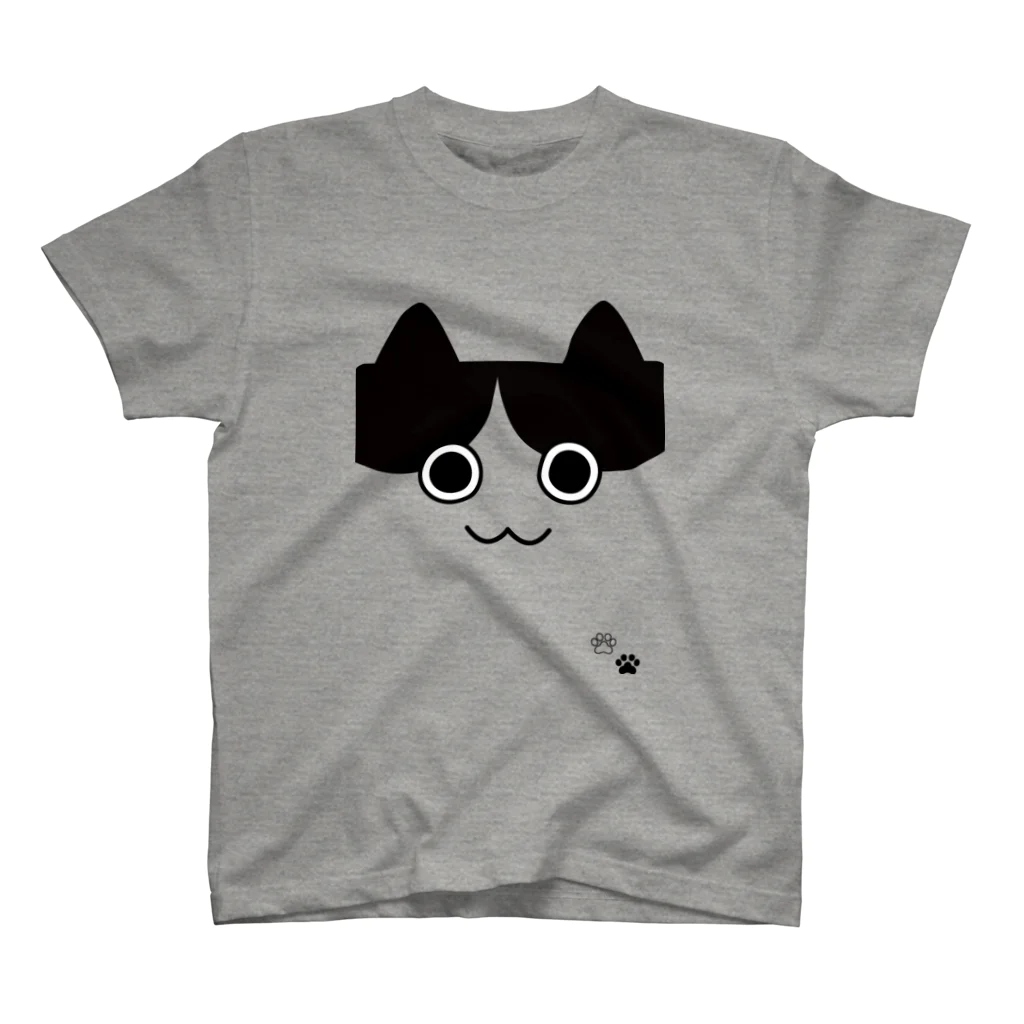 しましまねこ屋のはちわれ（face） スタンダードTシャツ