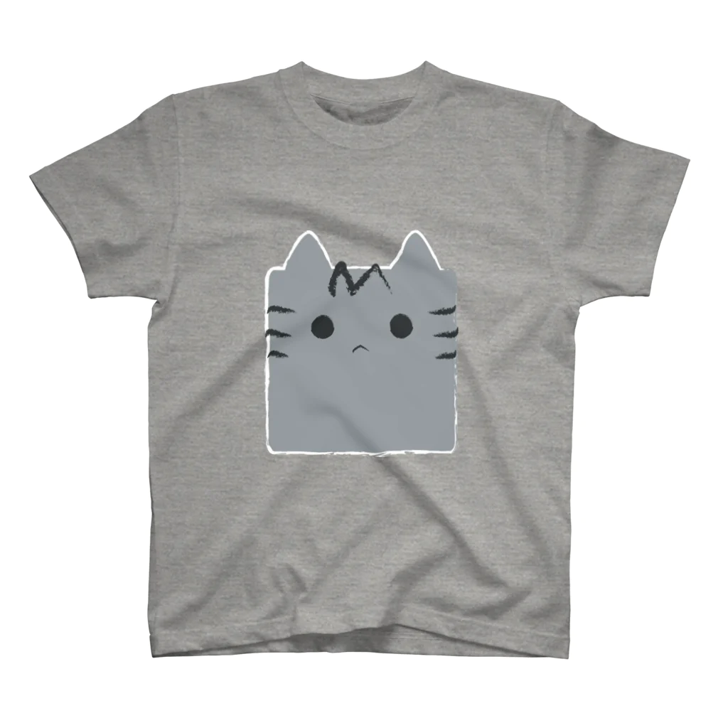 しましまねこ屋のさばねこ角形（顔Ver.） スタンダードTシャツ