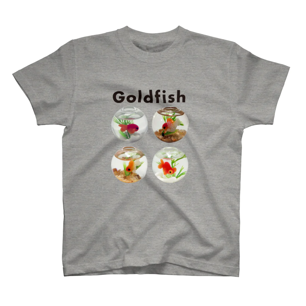 鉄格子乃人魚SUZURI支店のGoldfish Regular Fit T-Shirt