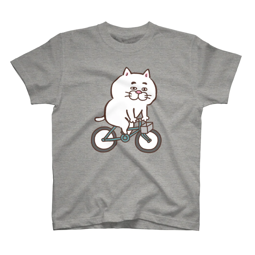 目つきの悪い猫＠いけやけいのサイクリングにゃんこ Regular Fit T-Shirt