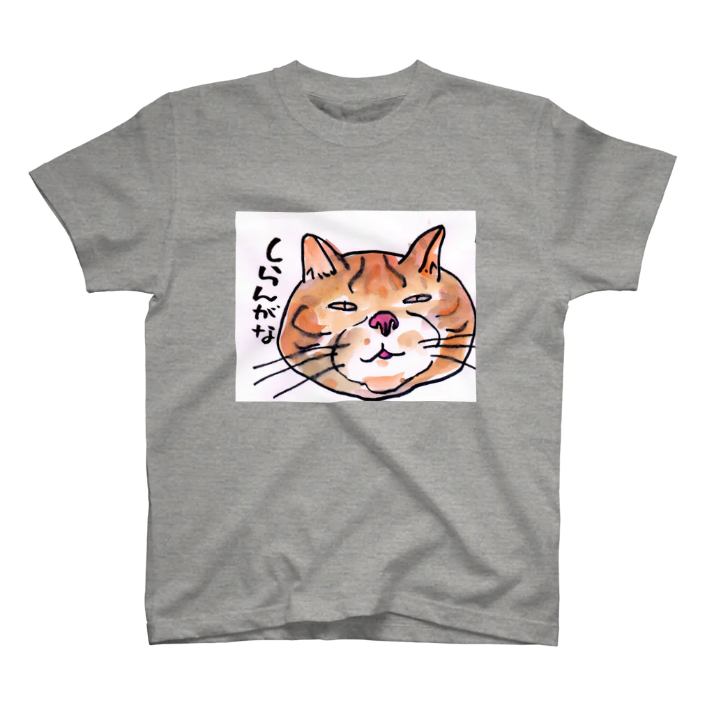 おおかみのしっぽのしらんがな　　ぶさネコのつぶやき スタンダードTシャツ