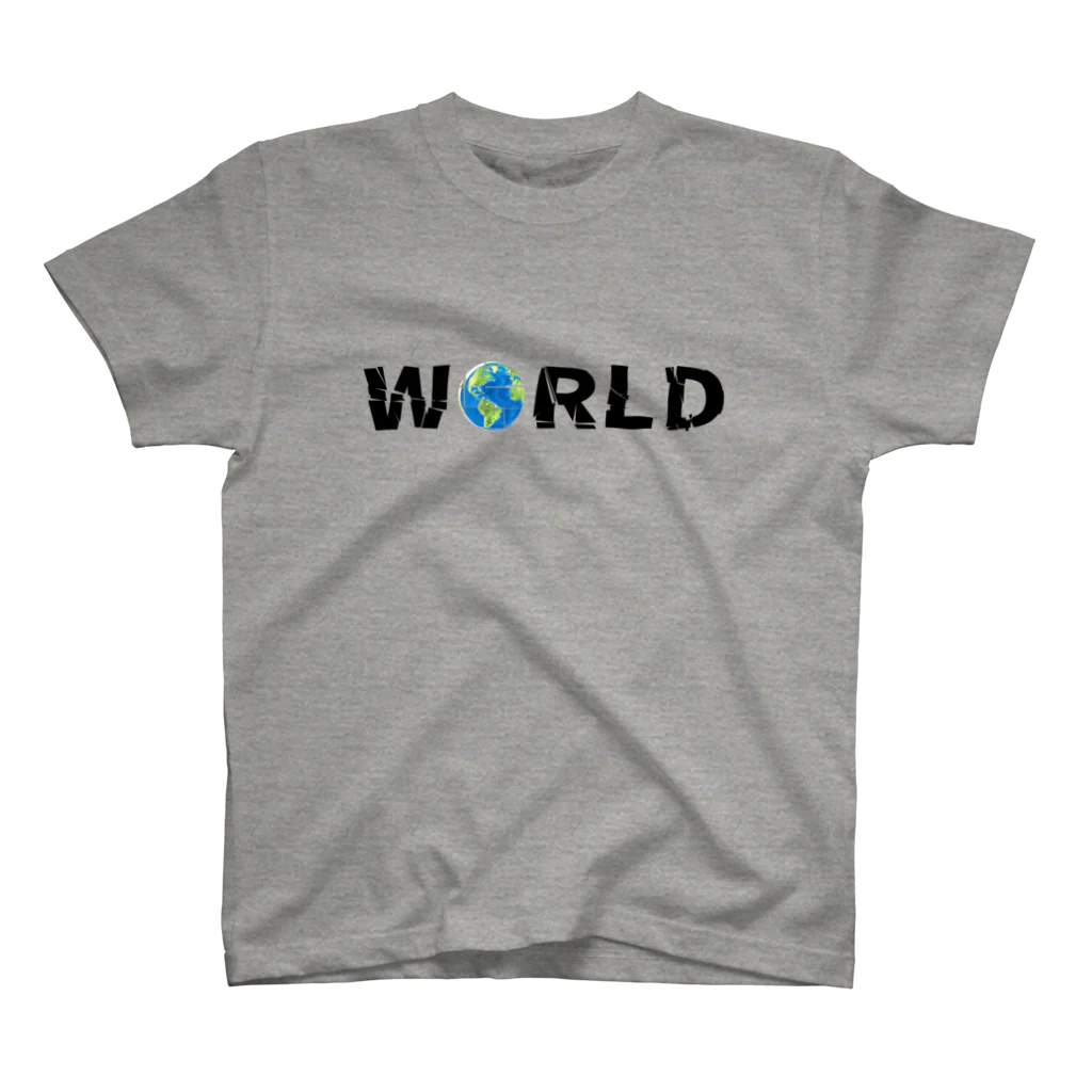 Ａ’ｚｗｏｒｋＳのWORLD(英字＋１シリーズ) スタンダードTシャツ