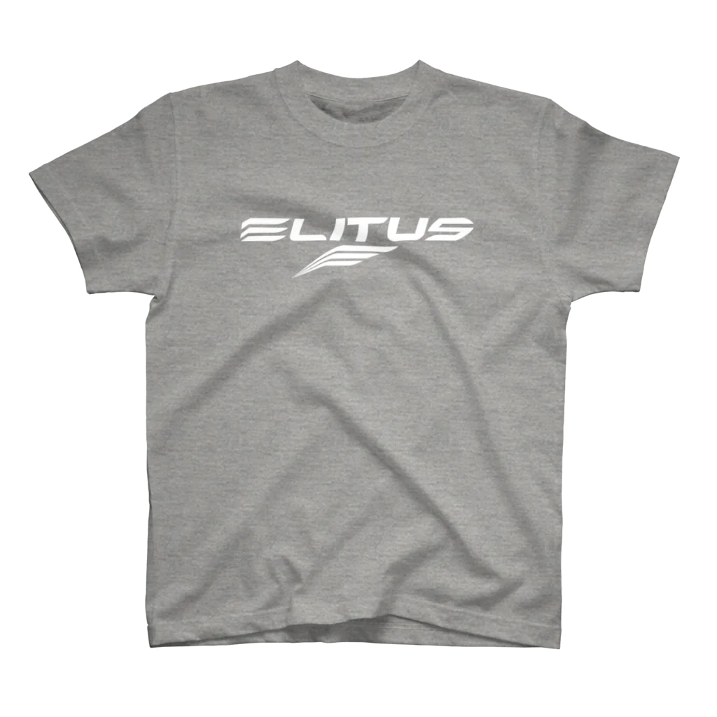 エリータスバスケットボールのElitus Logo-White Regular Fit T-Shirt