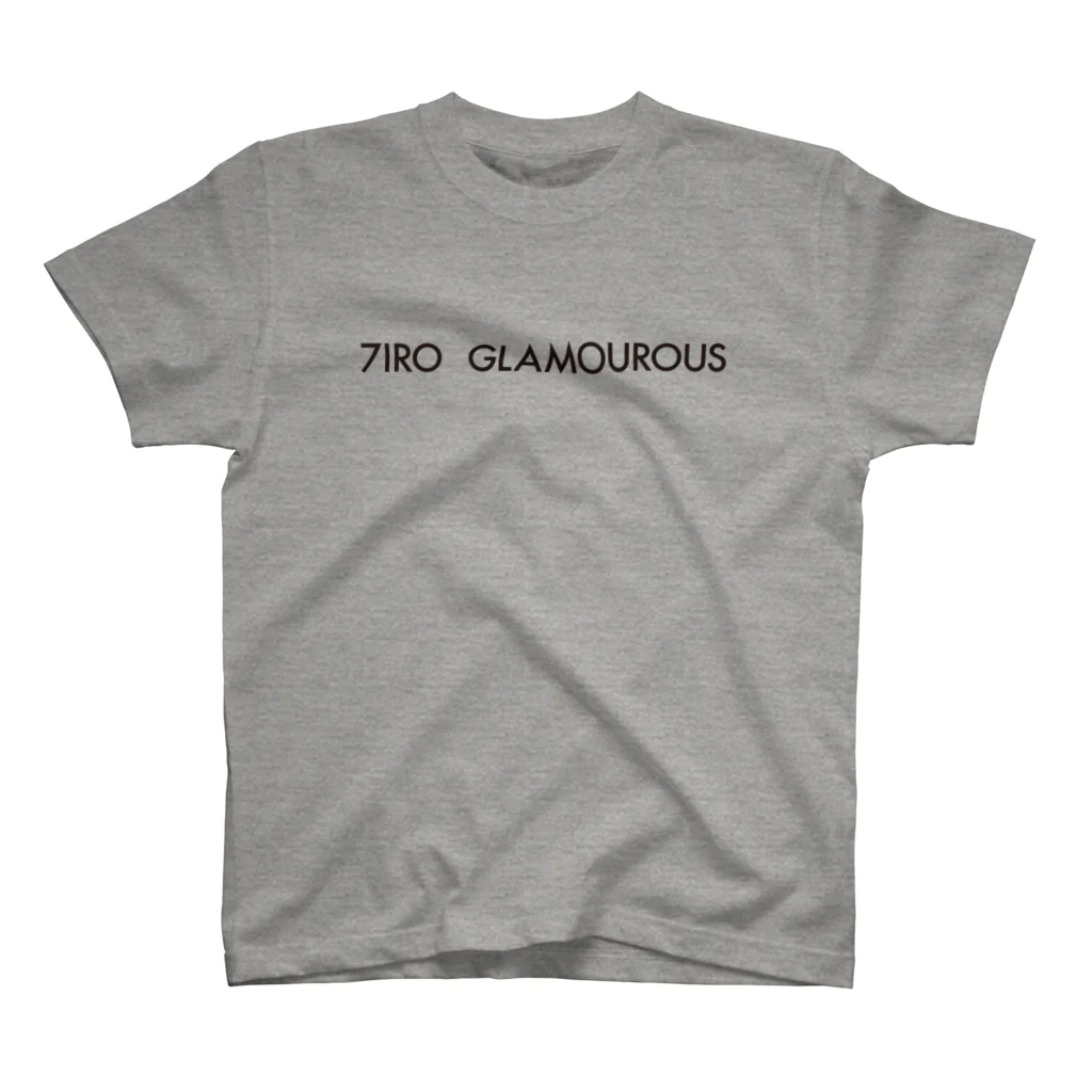 7IRO GLAMOUROUSの※ノエルあり黒文字 7IRO GLAMOUROUSシンプルロゴ  スタンダードTシャツ