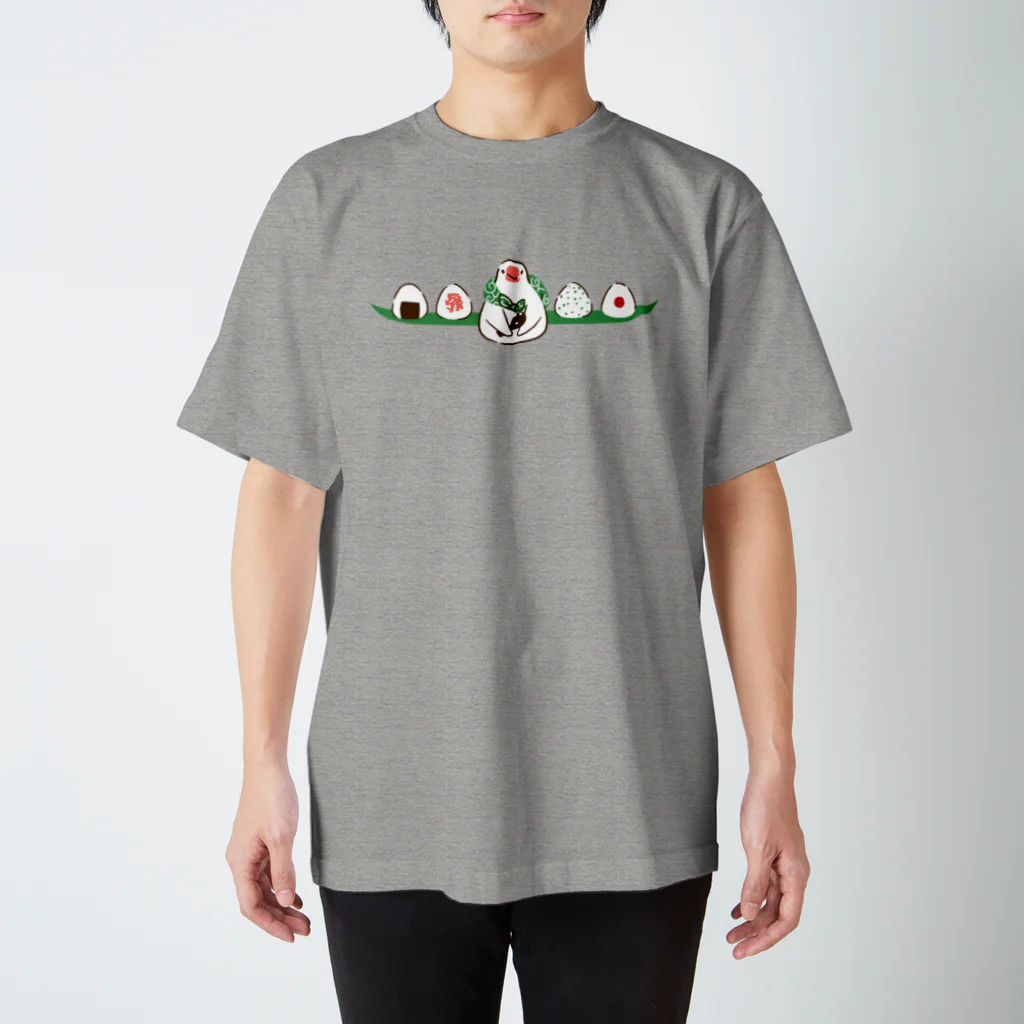 ふろしき文鳥のお店のおにぎりとふろしき文鳥 Regular Fit T-Shirt