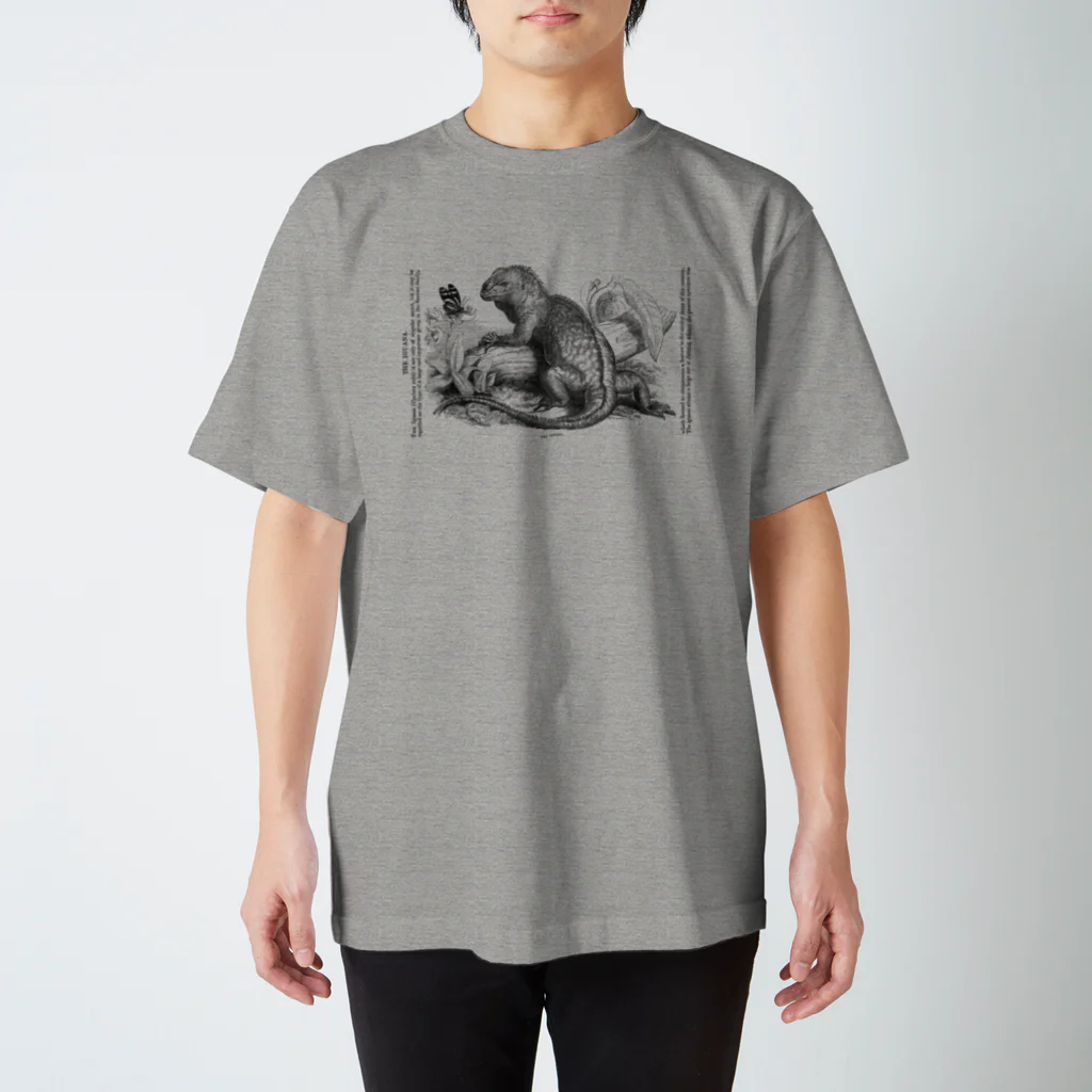 博物雑貨 金烏のThe British Library - The Iguana スタンダードTシャツ