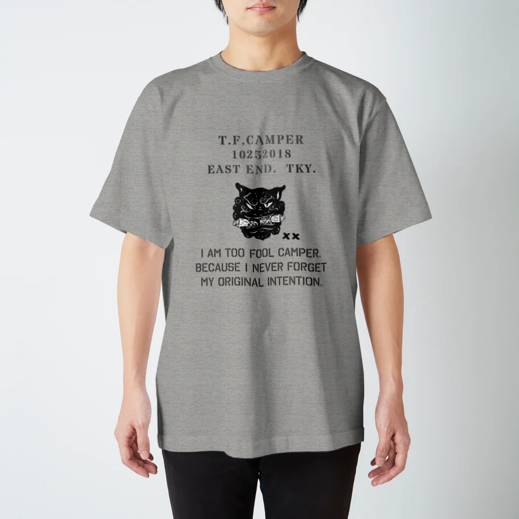 Too fool campers Shop!のT.F.CAMPER01(BK) スタンダードTシャツ