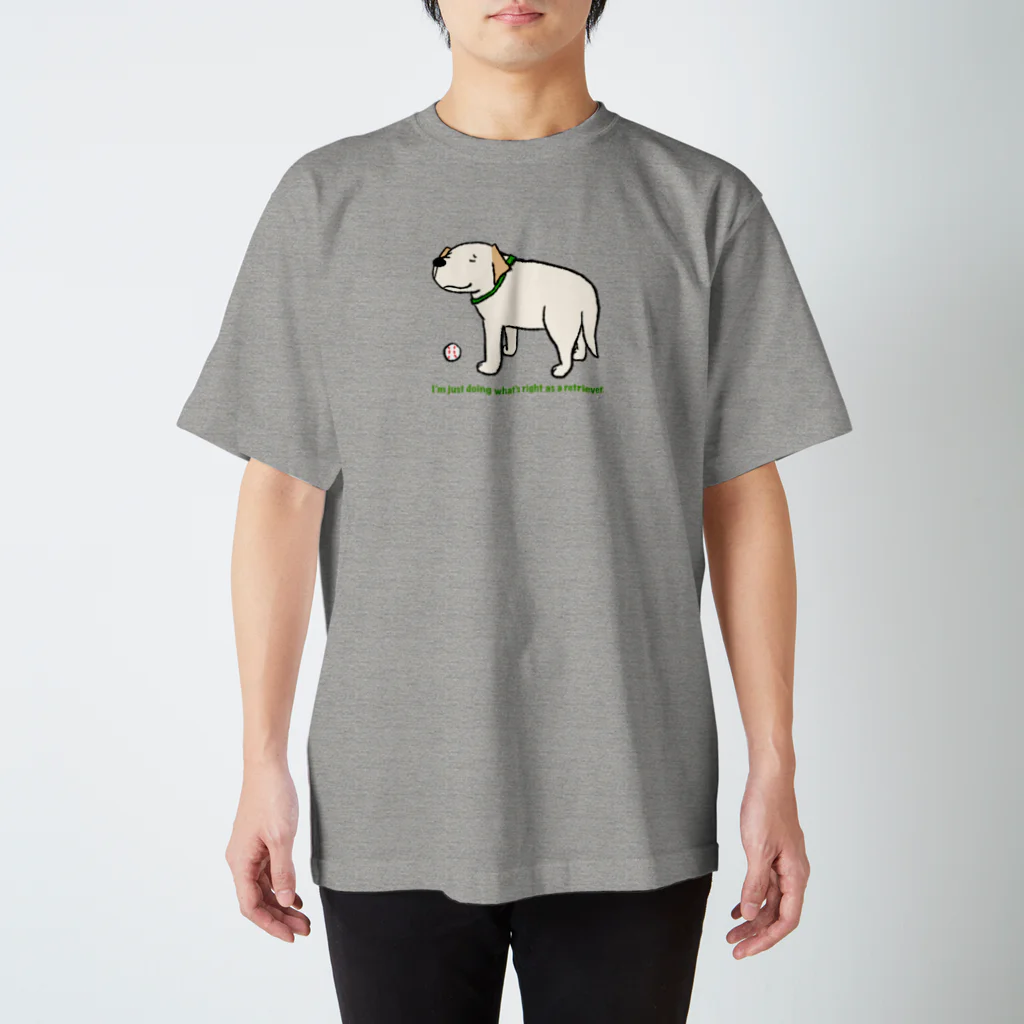 Dog Drawer Drawn by Dogのレトリーバー Regular Fit T-Shirt