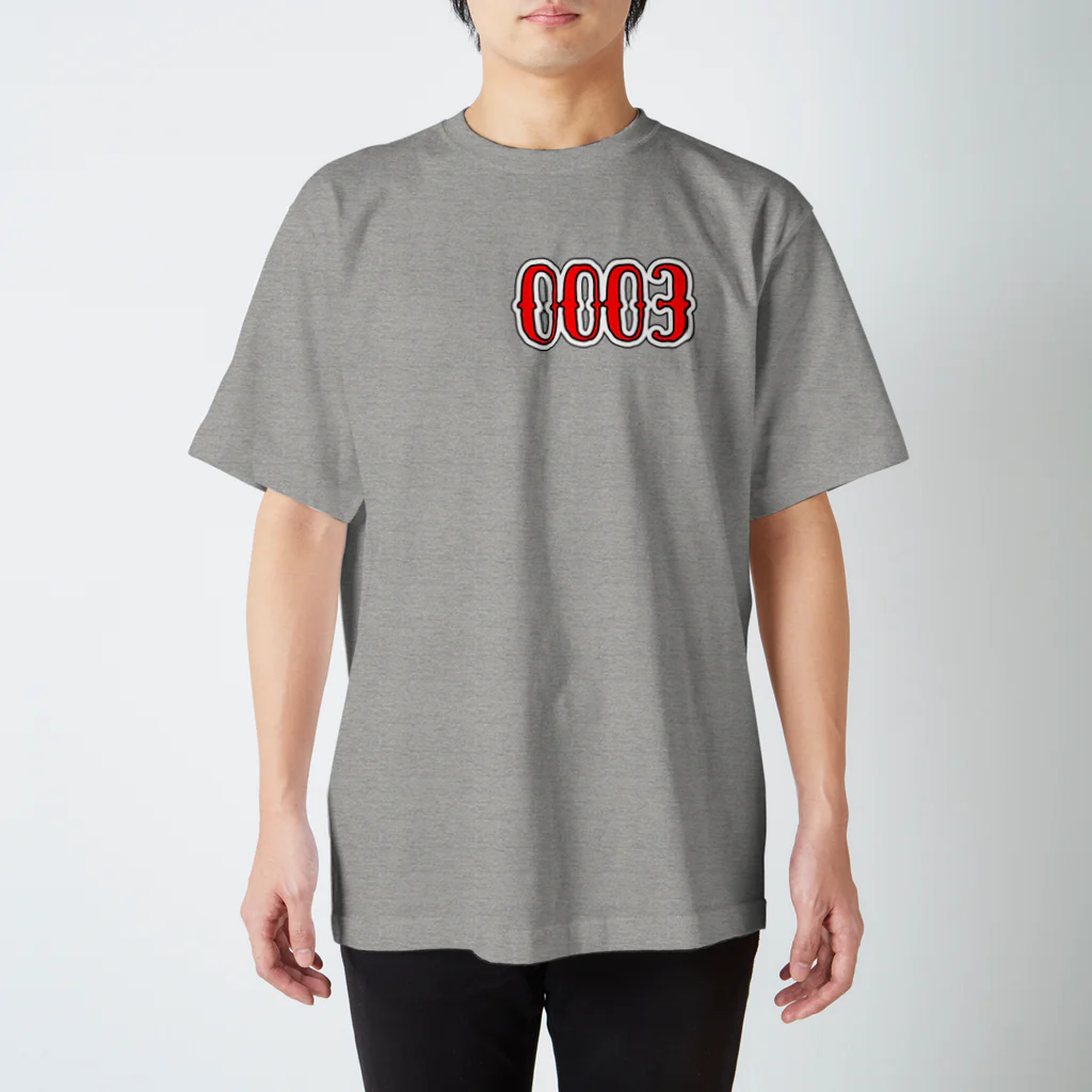 ★･  Number Tee Shop ≪Burngo≫･★ の【０００３】 全23色 スタンダードTシャツ