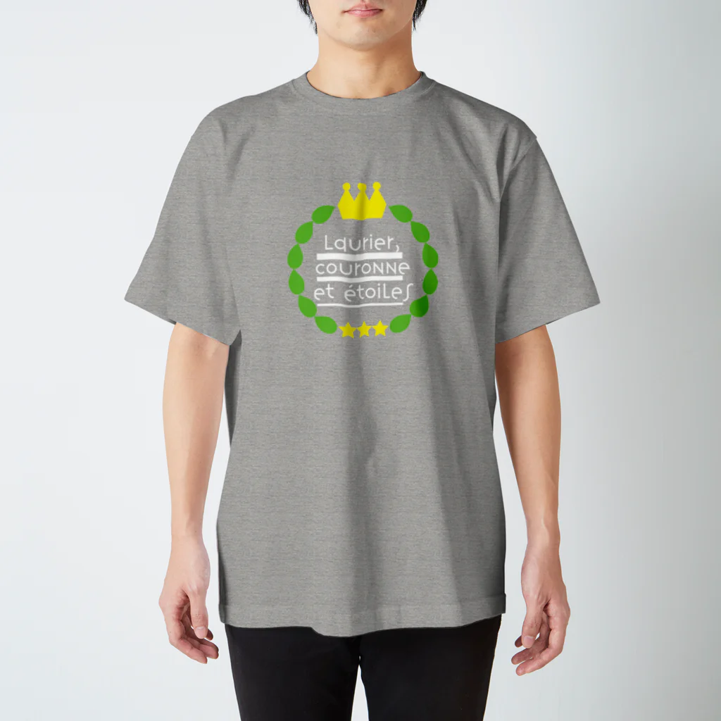 HBridge Storeのフランス語（月桂樹と王冠と星）のロゴ Regular Fit T-Shirt
