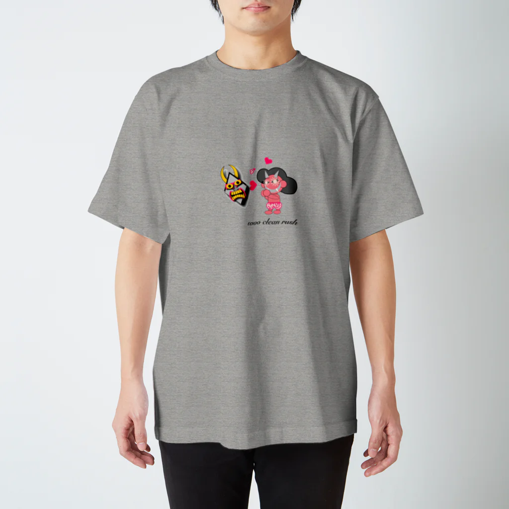 woo clean rushのシュールなoni スタンダードTシャツ