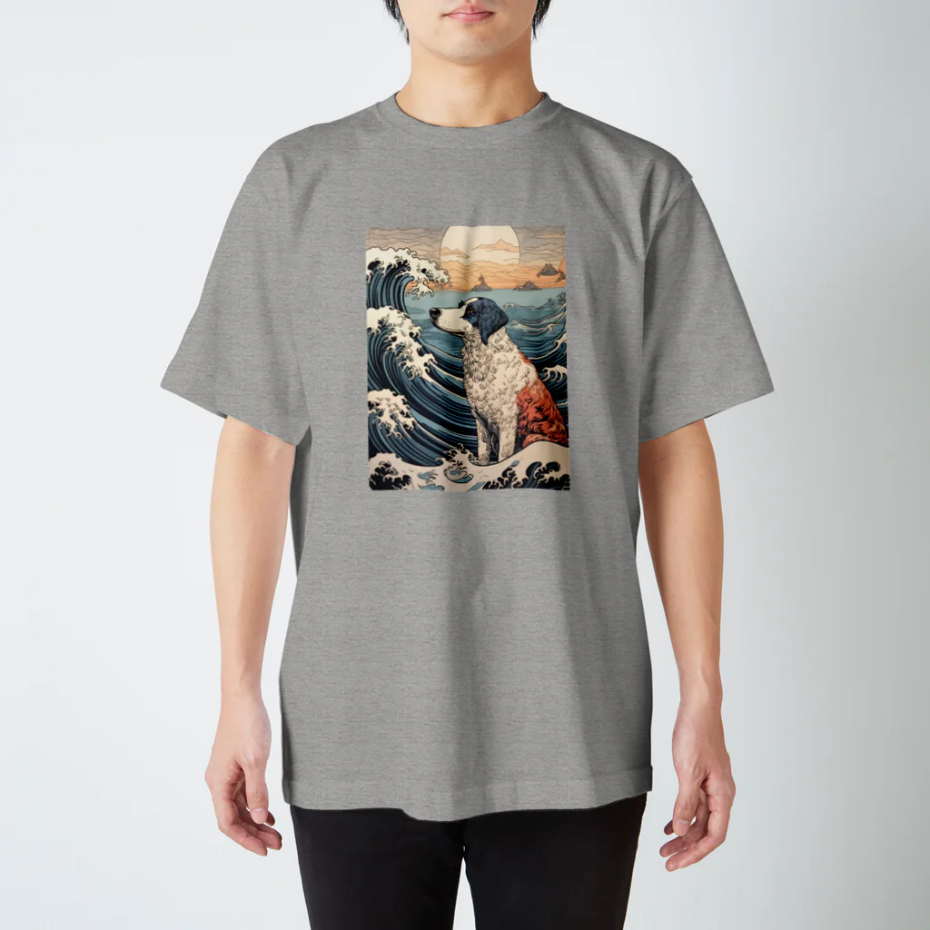 CHILL NINJA TOKYOの"UKIYOE" DOG（フルスケール） Regular Fit T-Shirt