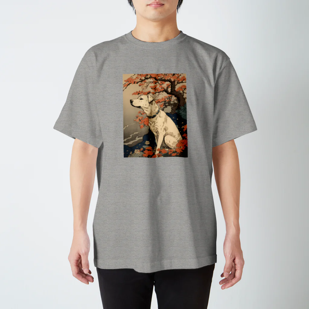 CHILL NINJA TOKYOの"UKIYOE" DOG（フルスケール）#02 スタンダードTシャツ