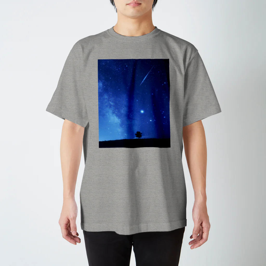 nordmint　(ノルドミント)の星が降る夏の夜空2 Regular Fit T-Shirt