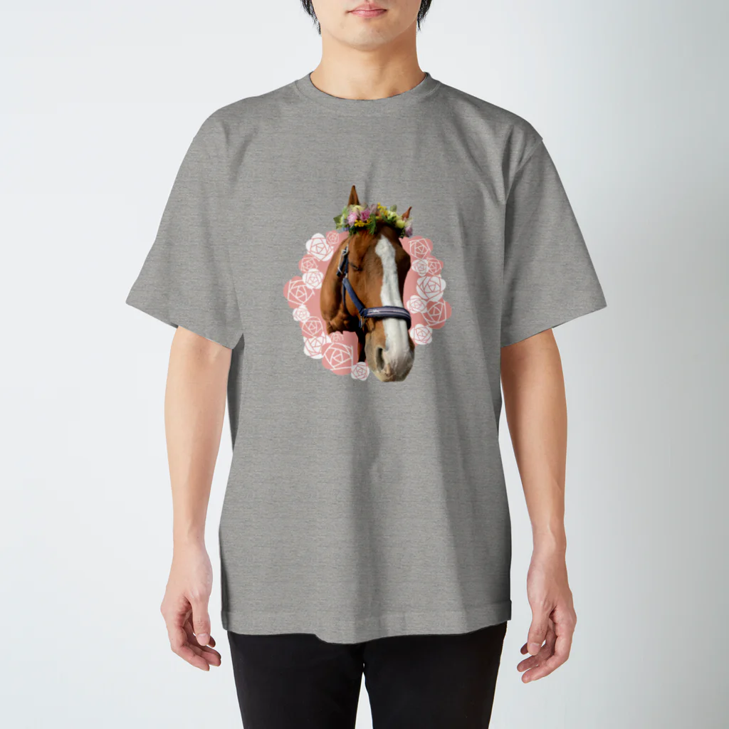 すあまの花冠をかぶったルミぽん スタンダードTシャツ