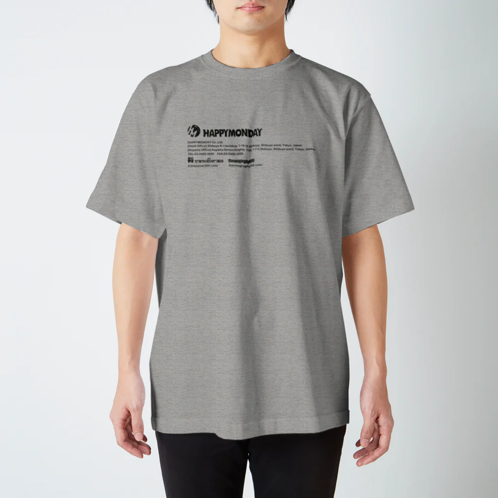 HAPPYMONDAY_Co_LtdのHAPPYMONDAY Co.,Ltd._GRAY スタンダードTシャツ