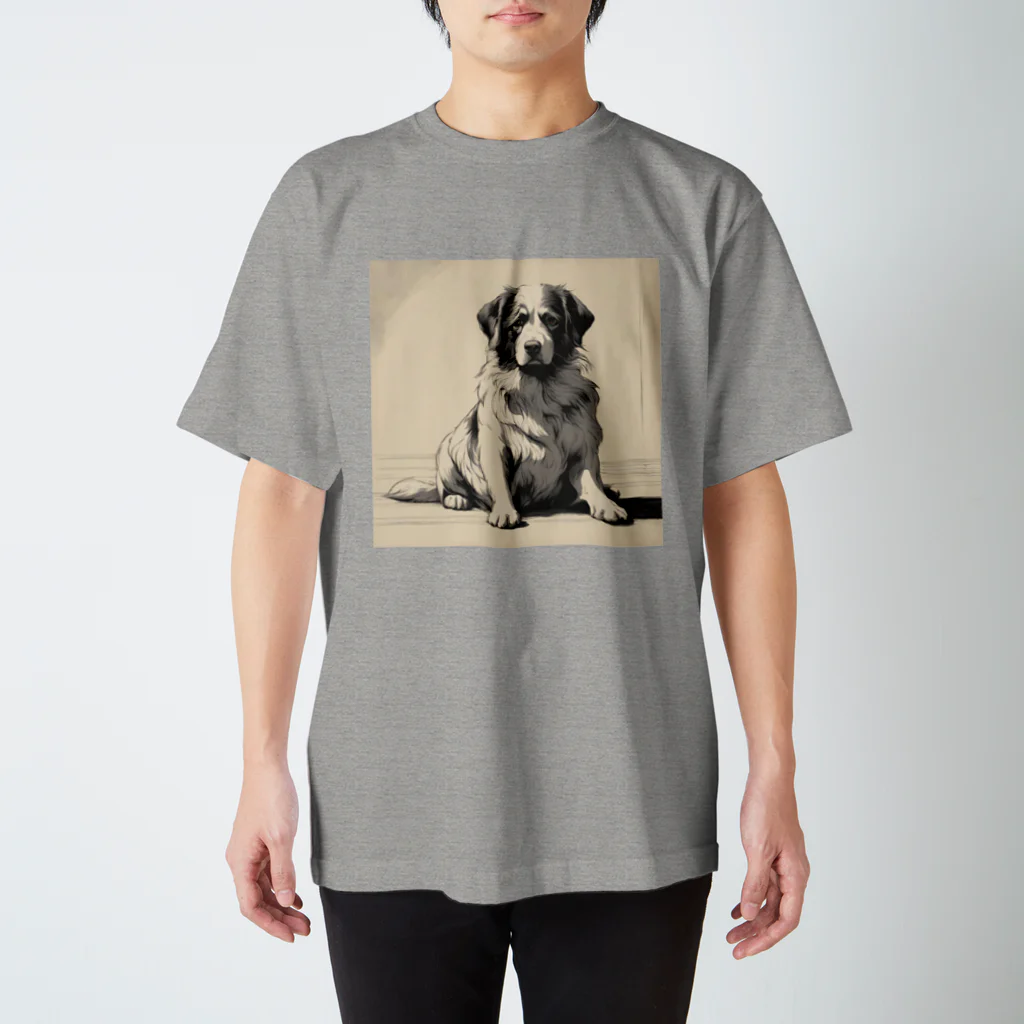 底辺の底辺好きな事を気ままに…。の帰りを待つ愛犬 Regular Fit T-Shirt