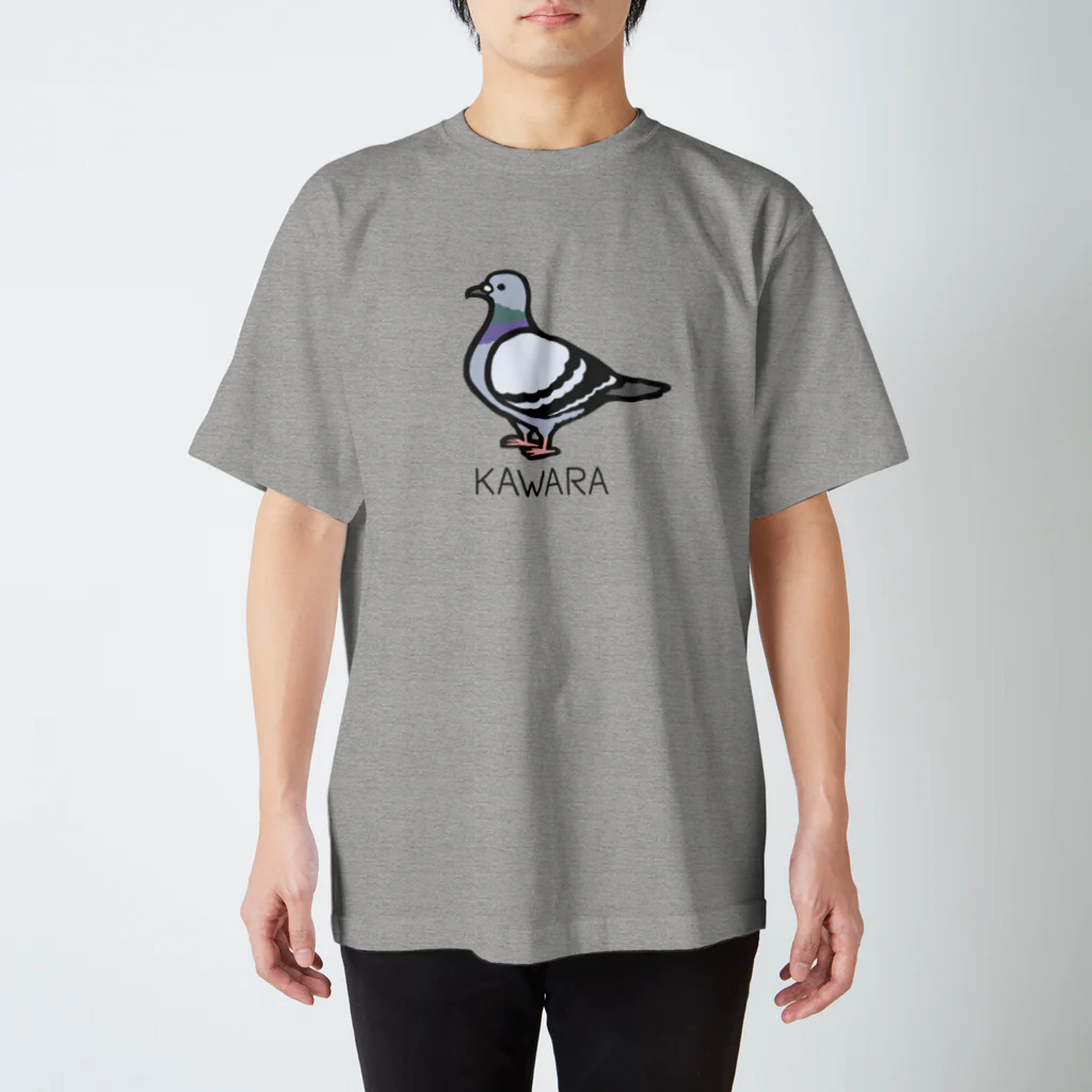 ムクのハト ポップ KAWARA スタンダードTシャツ