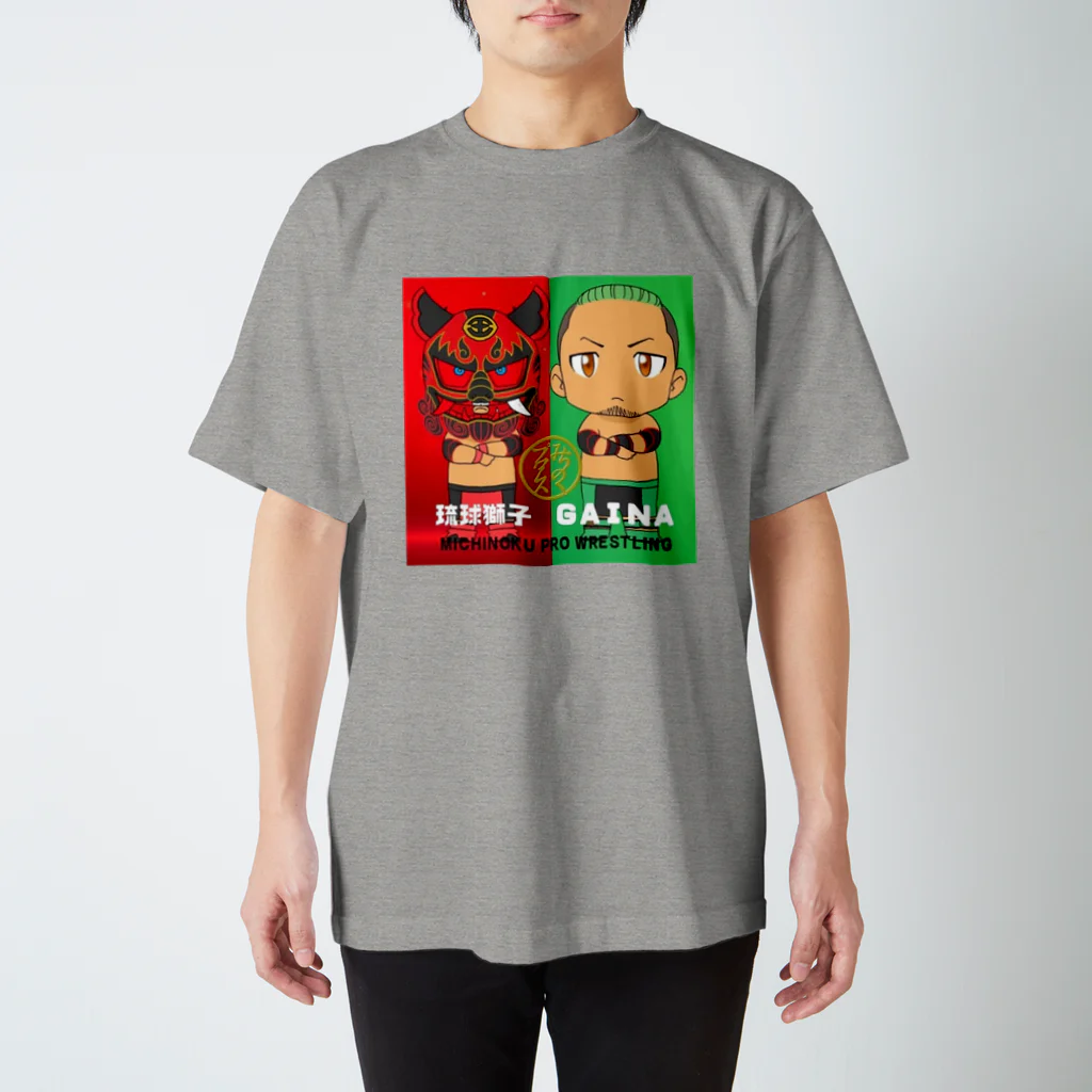 みちのくプロレス　MICHINOKU PRO-WRESTLINGのGAINA　イラストTシャツ Regular Fit T-Shirt