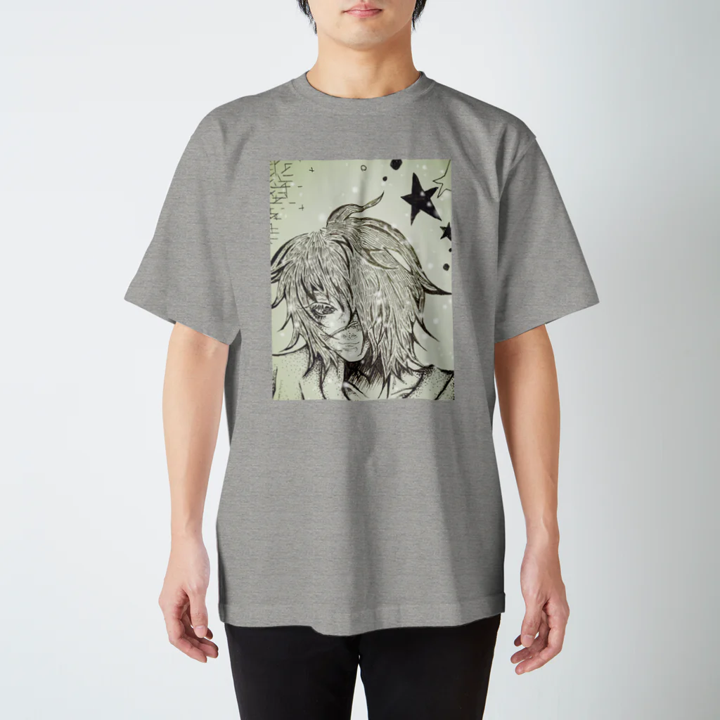 芥 柴太郎。(数式レスポール)の藤村(ペン画バージョン) スタンダードTシャツ