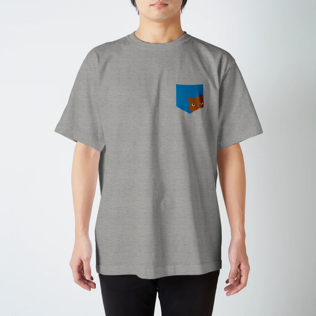 BEARGUNDYのカットインぽけくま Regular Fit T-Shirt