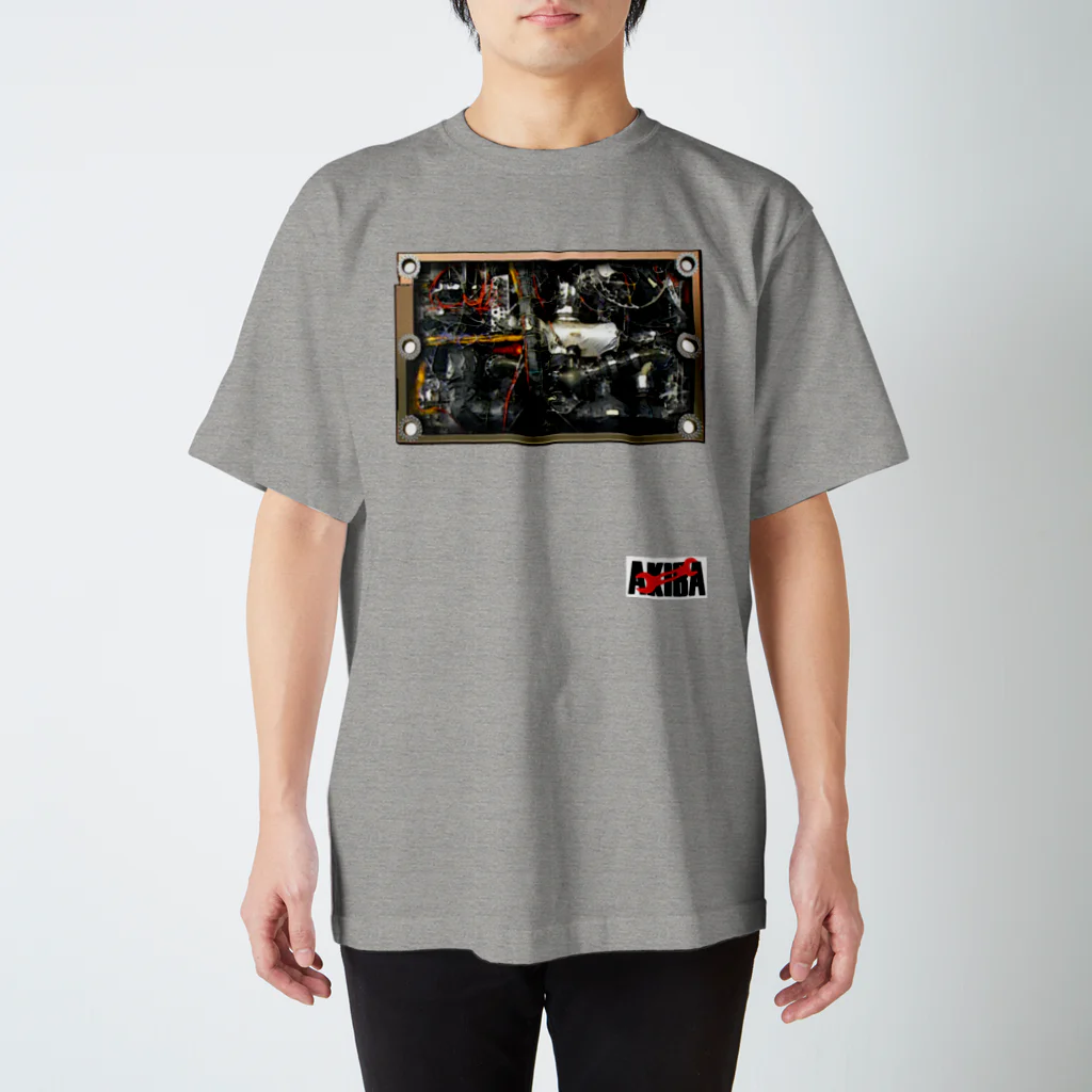 GAMERA3のAKIBAのサイバーなメンテナンスハッチ スタンダードTシャツ