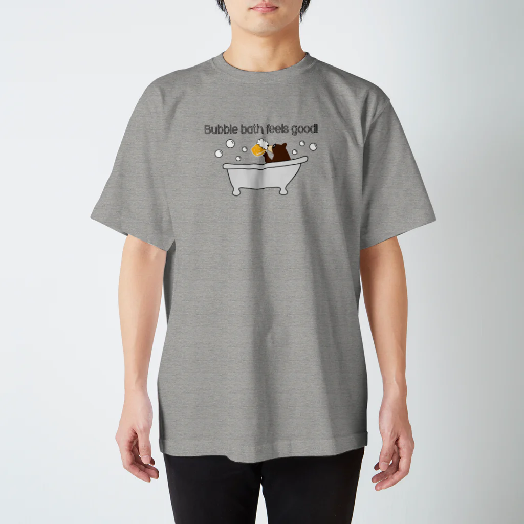 キッズモード某のビールベアー イン バブルバス スタンダードTシャツ