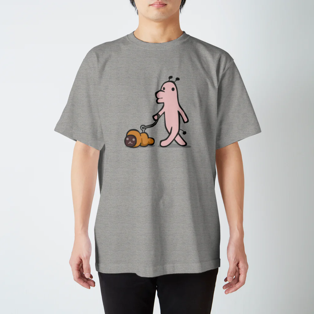タキヲ＠スタンプ販売「どうぶつくん」のどうぶつくん（さんぽ） Regular Fit T-Shirt