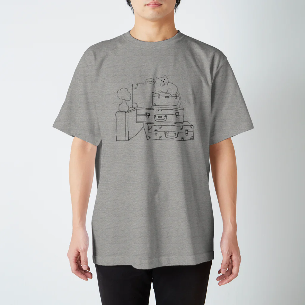 まるいいぬの待つ猫 Regular Fit T-Shirt