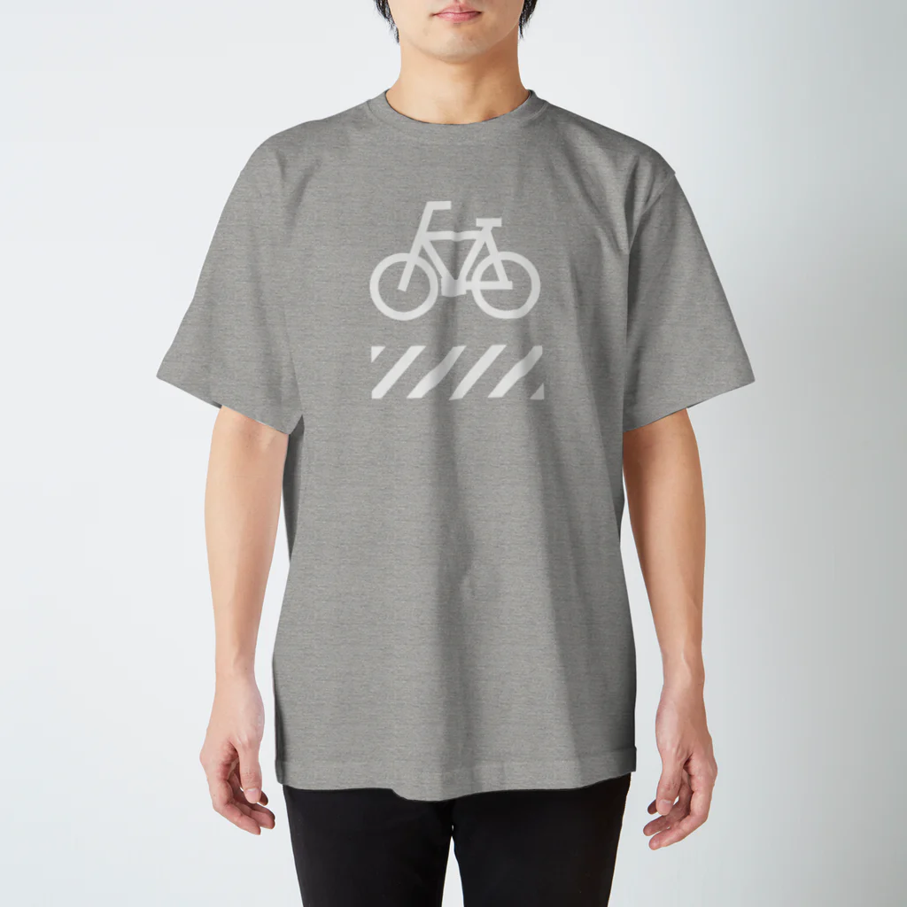 johnmacnの自転車と横断歩道 スタンダードTシャツ