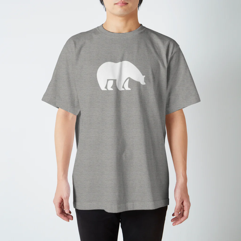 BASE-CAMPのBASE BEAR 01 WHITE Regular Fit T-Shirt