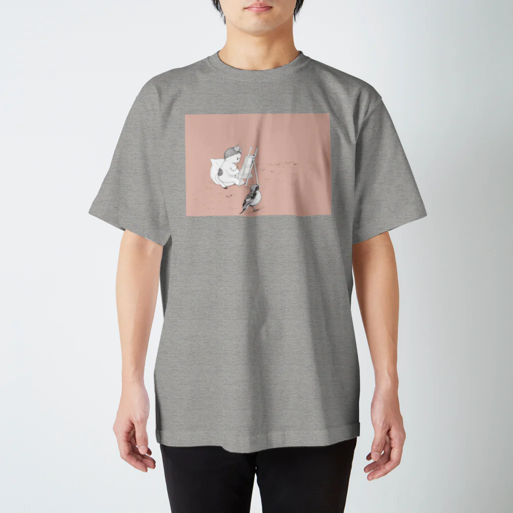 fukuの猫と鳥　02 Regular Fit T-Shirt