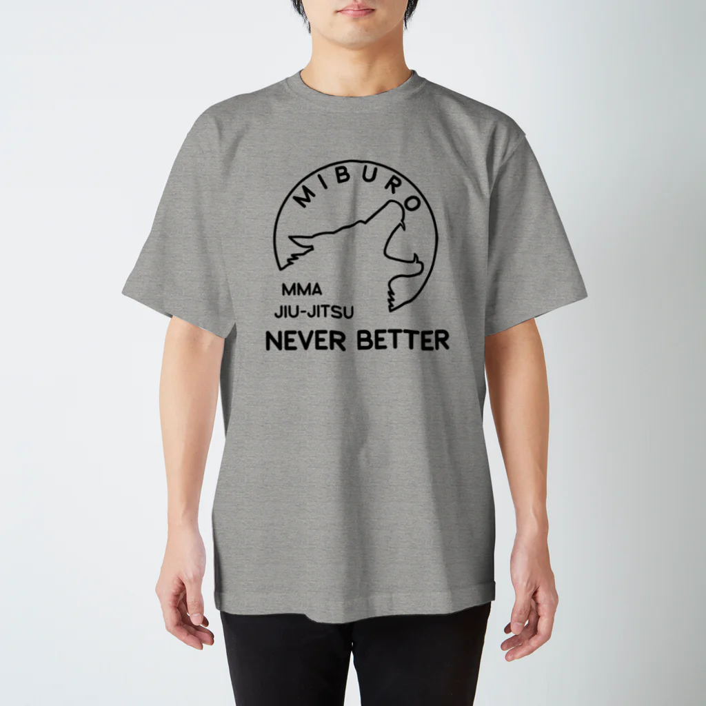 No.326のnever better ブラック Regular Fit T-Shirt