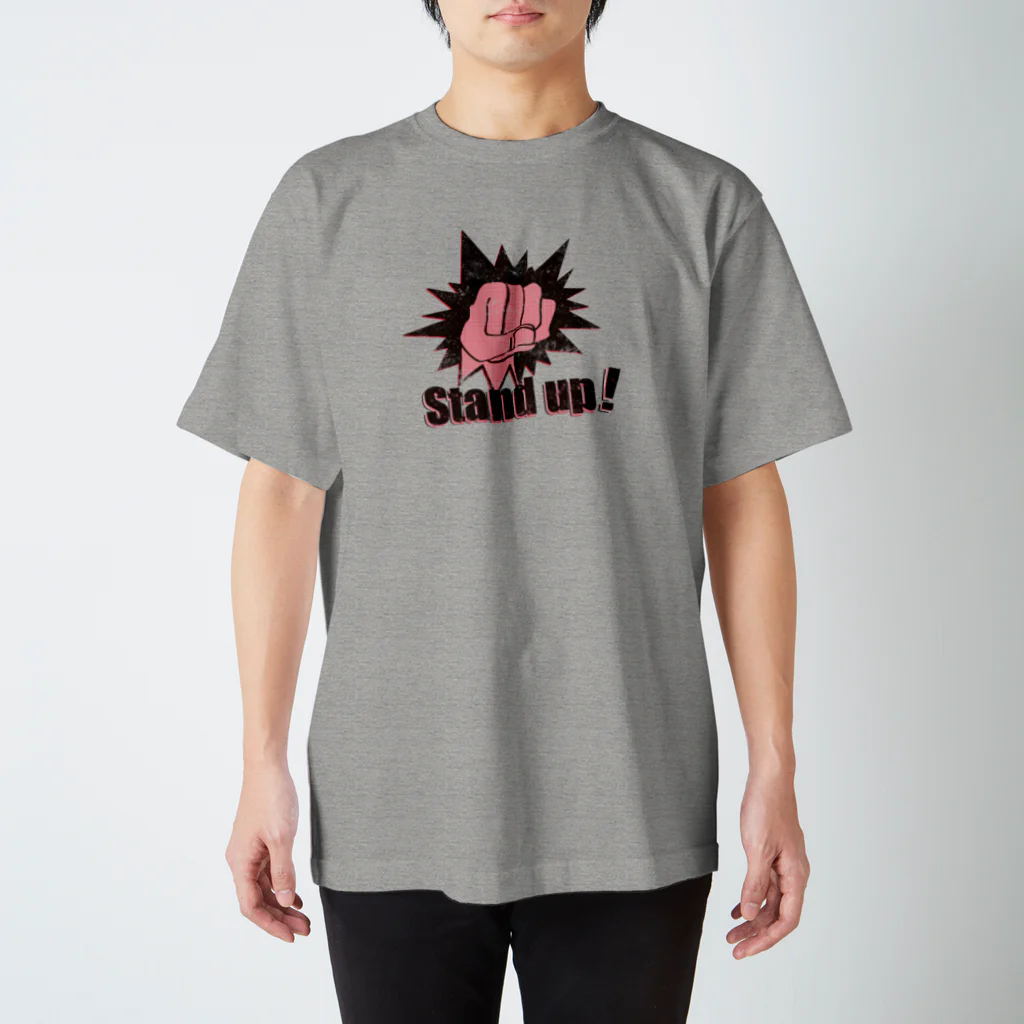 Easy LeeのSTAND UP! スタンダードTシャツ