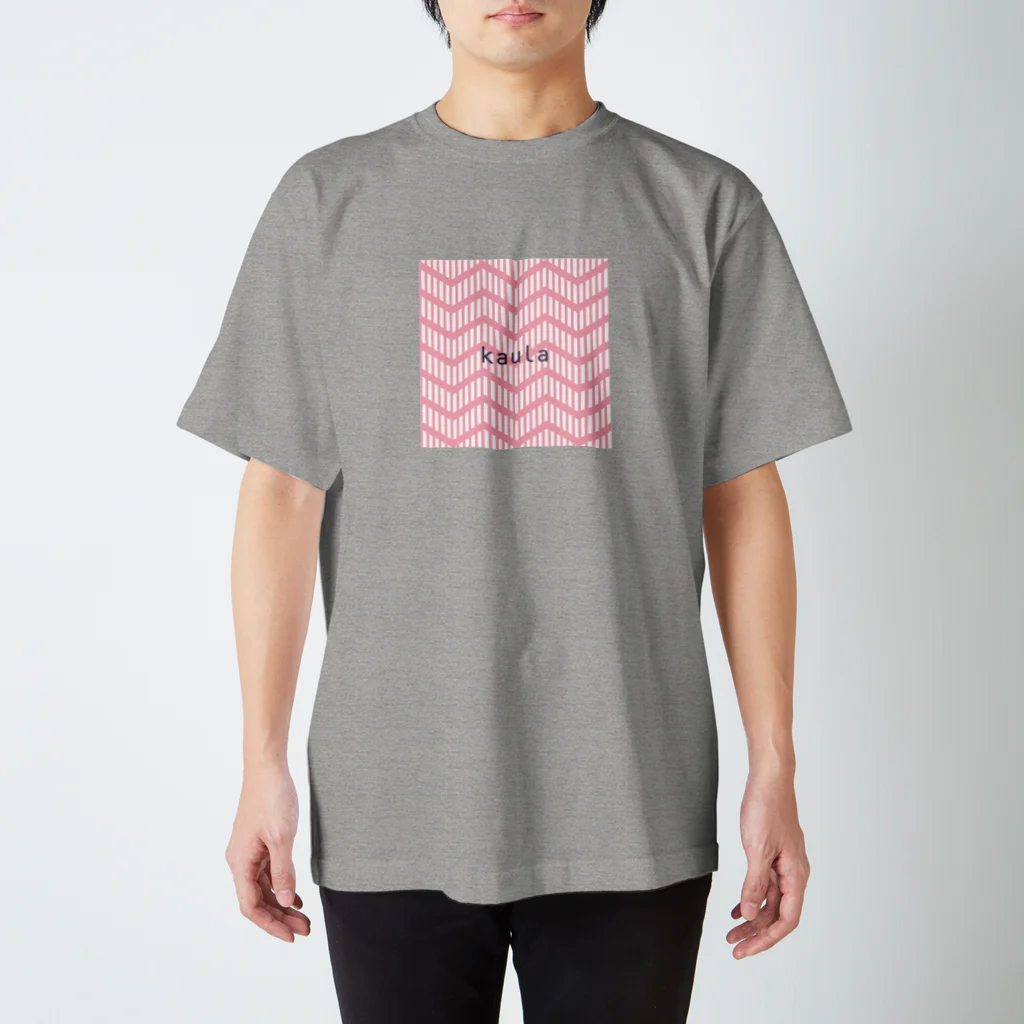 kaulaのkaula_zigzag01(pink) スタンダードTシャツ