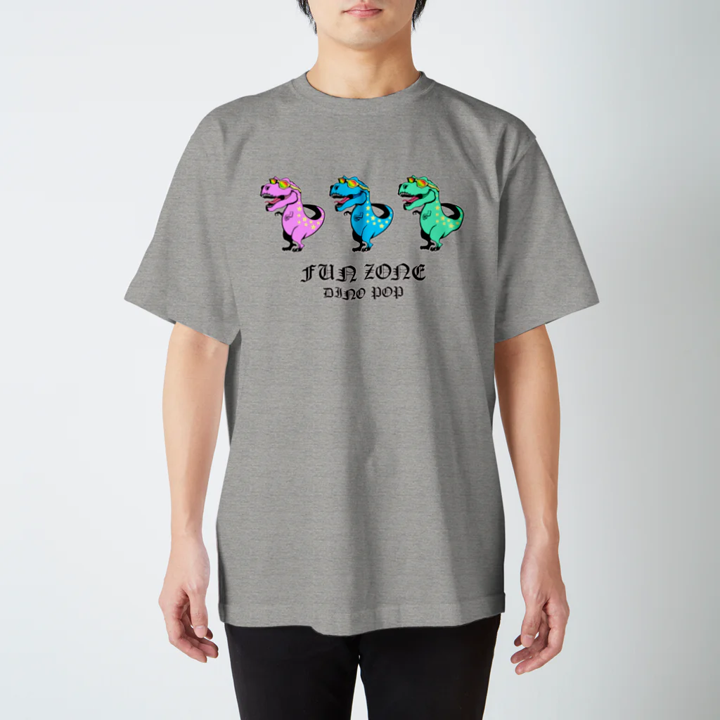 yellowbirdillustrationsのDINO POP 『3』 スタンダードTシャツ