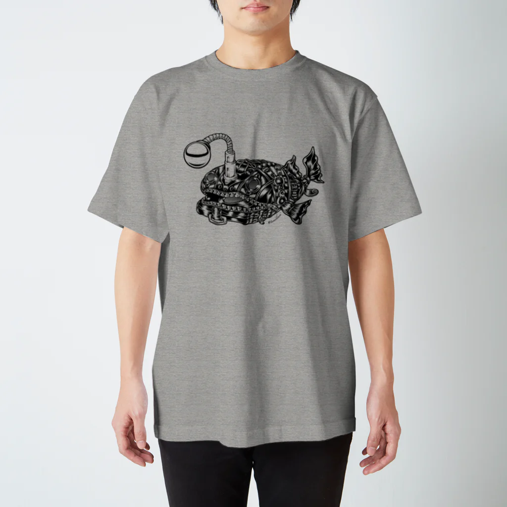 TOMOKUNIのAnimalia Kinky “ Black Atlantic Footballfish ”  スタンダードTシャツ