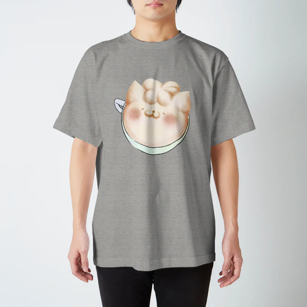 じんねこショップのじんねこラテアート Regular Fit T-Shirt