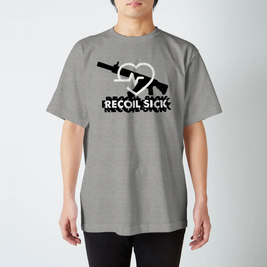 対戦ヘリ梅田のrecoilsick白 スタンダードTシャツ