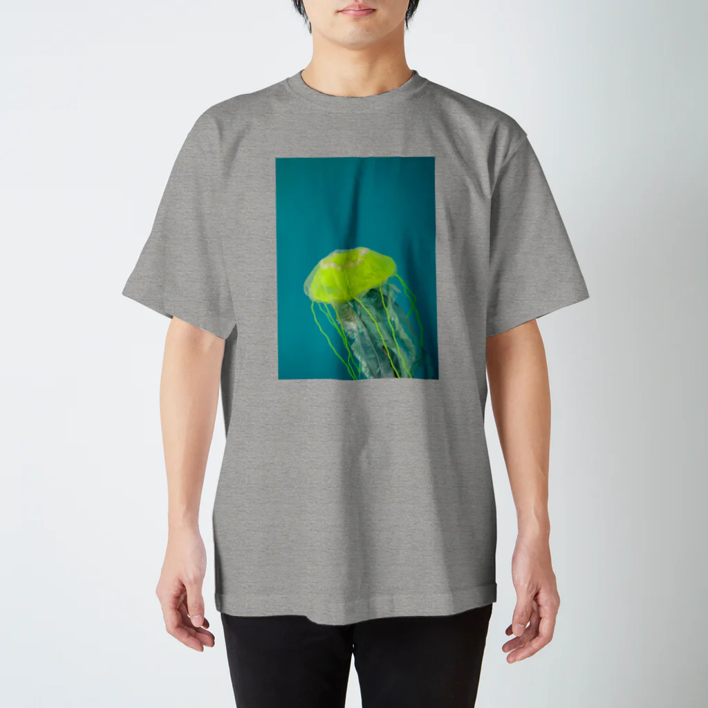 水島ひねのネオンクラゲ スタンダードTシャツ