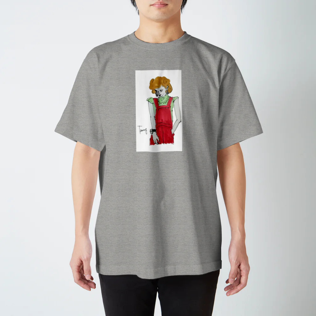 TANY SHOPの上目遣いの子 スタンダードTシャツ