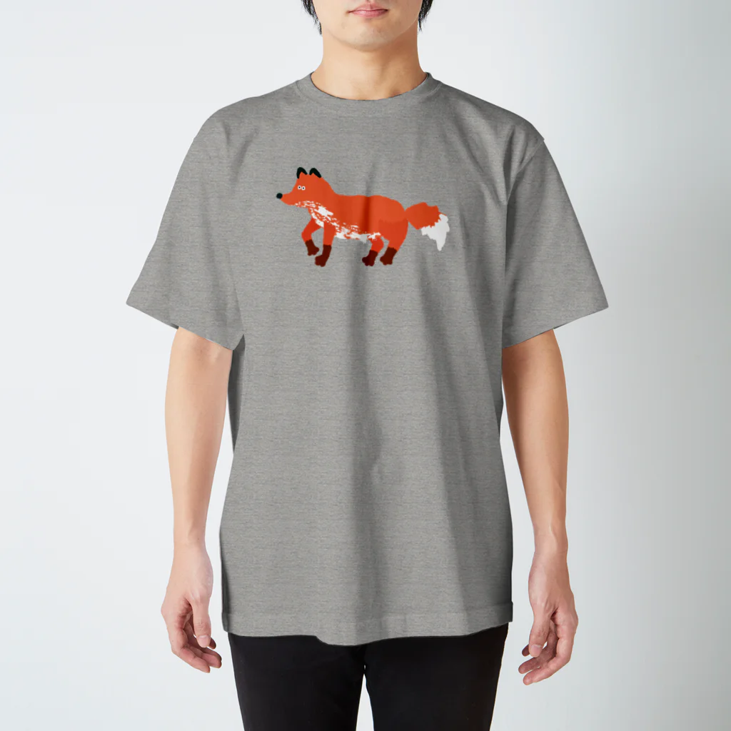 TOFU design worksのやさしいキツネ スタンダードTシャツ