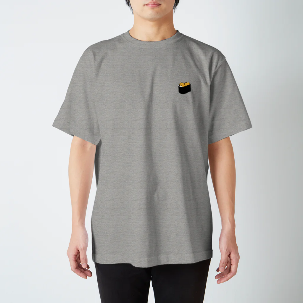 キノフシの店のしばいぬの軍艦巻き　ワンポイント Regular Fit T-Shirt